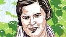 Illustration Kalenderblatt:Gertrude Ederle durchschwimmt den Ärmelkanal | Bild: BR/ Angela Smets